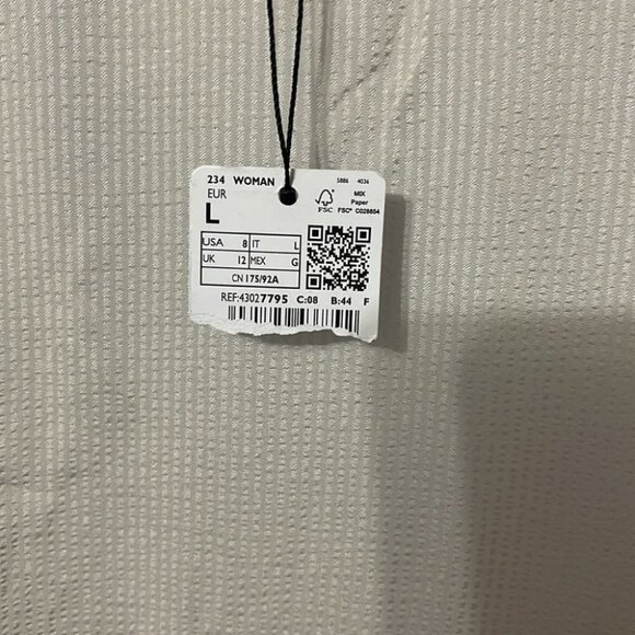 Mango Lace Appliqué Blouse Size L - Picture 6 of 6